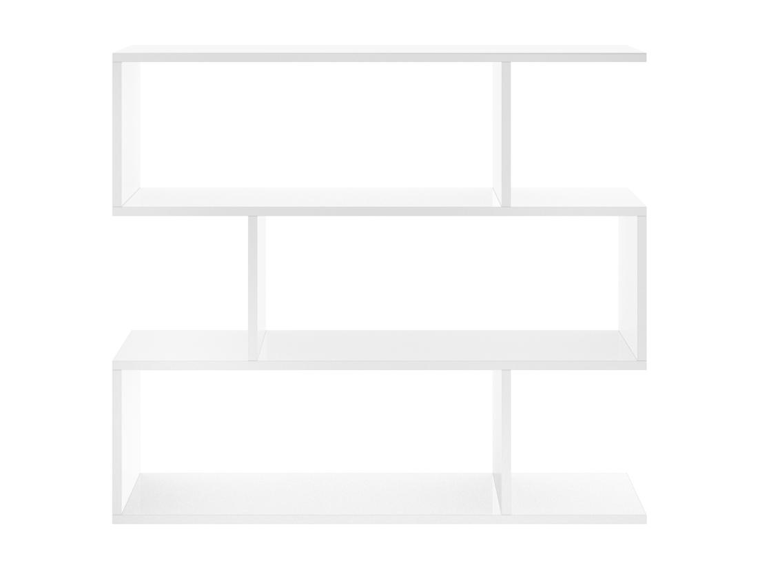 Vente Unique Etagère Basse TOMINI - 3 Cases - Coloris : Blanc