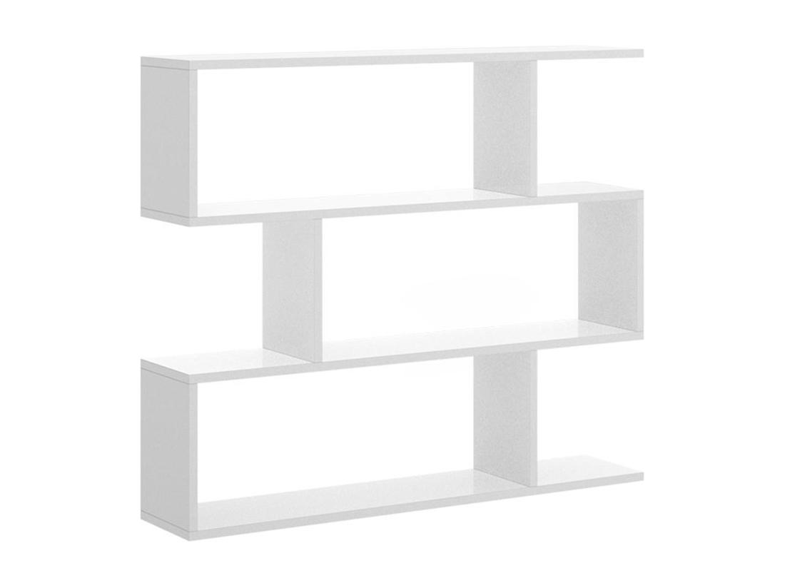 Vente Unique Etagère Basse TOMINI - 3 Cases - Coloris : Blanc