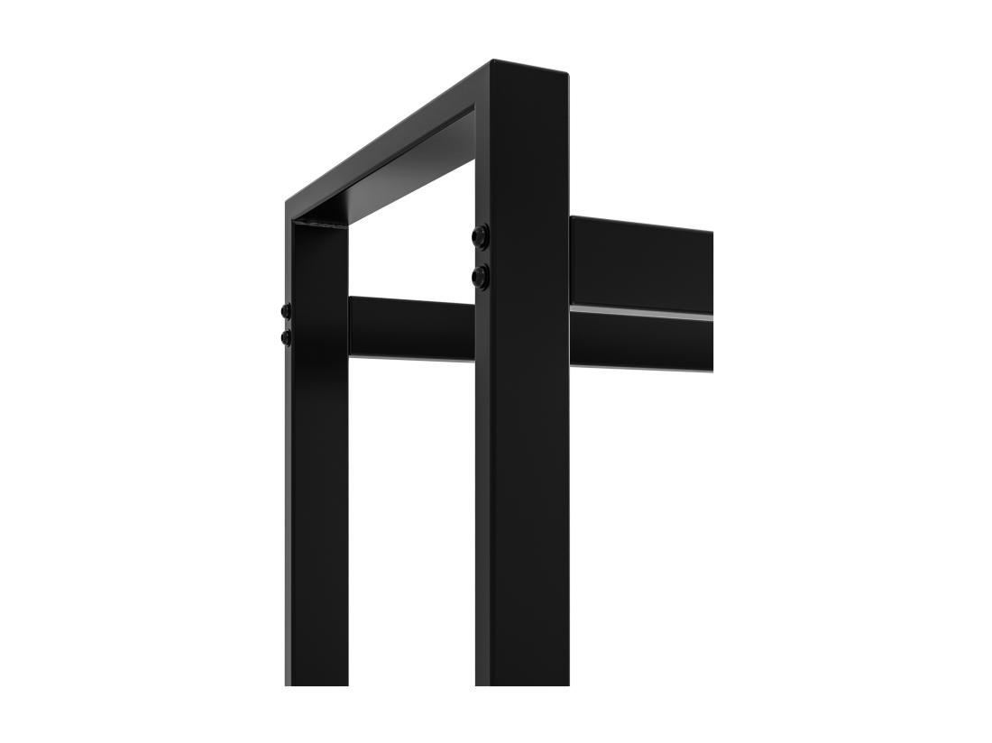 Vente Unique Etagère Bois De Cheminée - Métal - 50 X 25 X 150cm - Noir - Morson