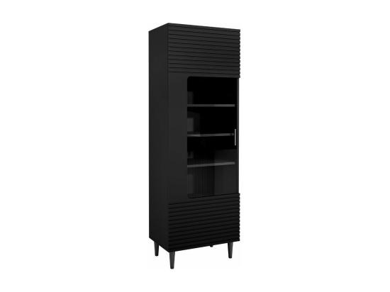 Vente Unique Étagère Comfivo Mavmono 107 Fermé|Avec Des Portes MDF|Stratifié|Verre 180x60x40cm