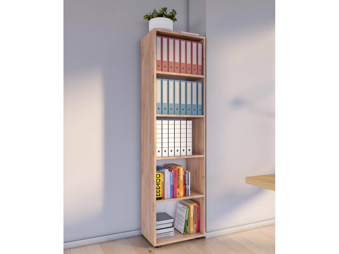 vente unique Étagère de bureau en bois Étagère à dossiers Ulas 5f