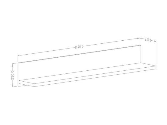 Vente Unique Etagère Design 150cm Collection DARWIN. Coloris Chêne Clair