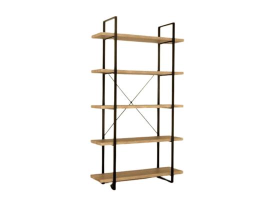 Vente Unique Étagère Industrielle SHELVES – 5 Niveaux – Bois Et Métal – Design Loft Tendance