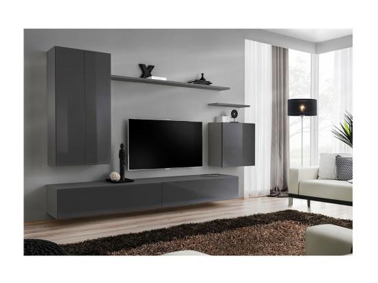 Vente Unique Étagère Murale 60cm Collection SWITCH. Coloris Gris