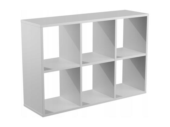 vente unique Étagère ouverte 2x3 cubes blanc pour salon loft