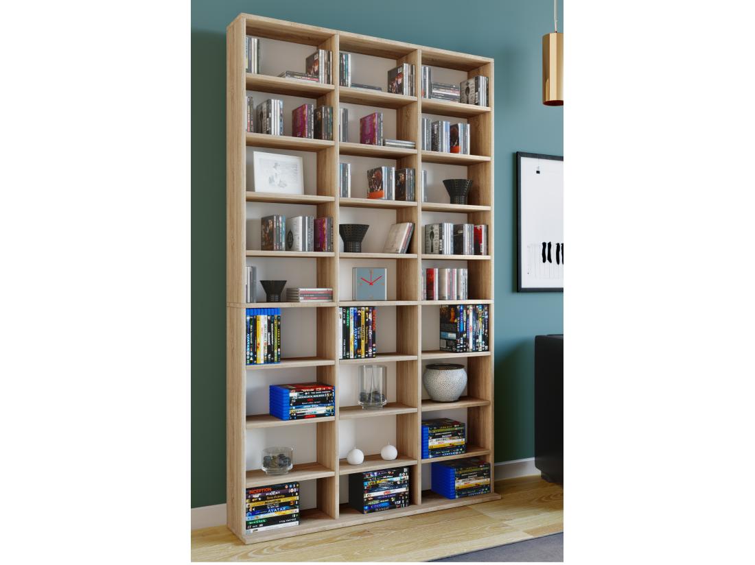 Vente Unique Étagère Sur Pied Bibliothèque Étagère Megosa XL