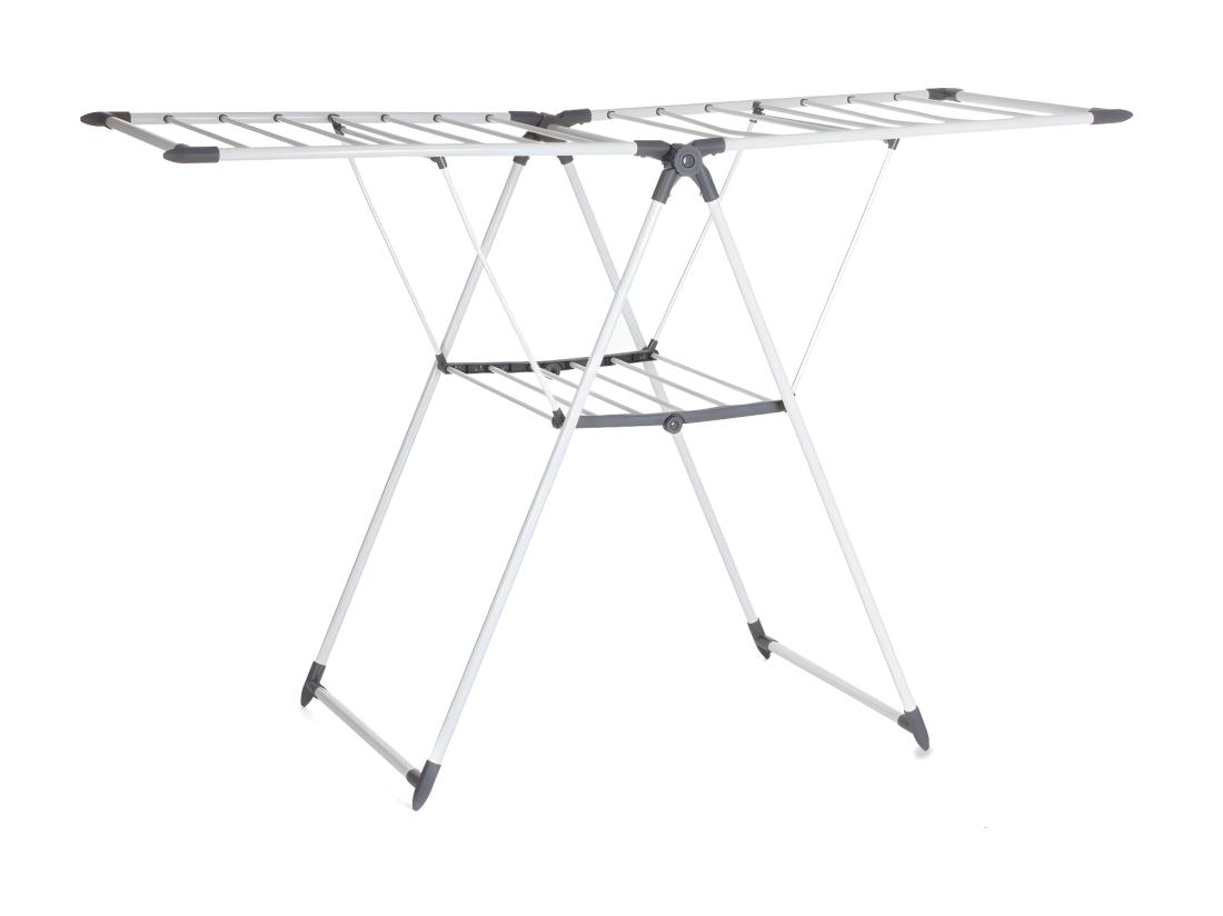 Vente Unique Etendoir à Linge 21 Mètres - Séchoir à Linge Dépliable