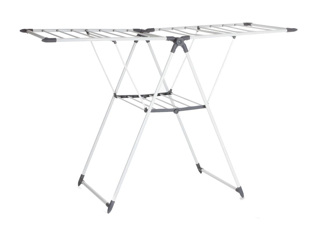 Vente Unique Etendoir à Linge 21 Mètres - Séchoir à Linge Dépliable