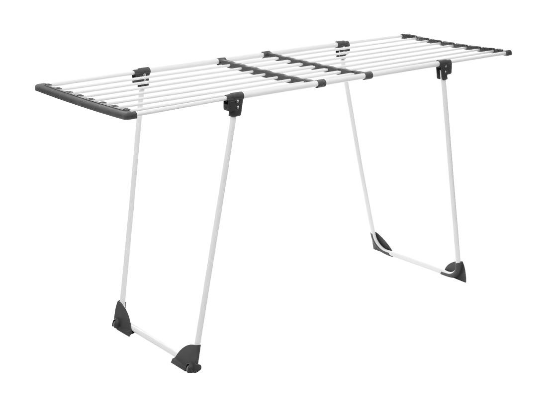 Vente Unique Étendoir à Linge Extensible "Sinai" 17m Blanc