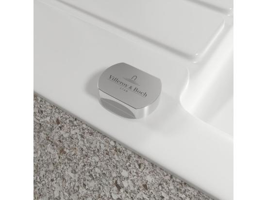 Vente Unique Evier 1 Bac 86 X 51 Cm VILLEROY ET BOCH Architectura 50 Blanc Vidage Automatique Inclus