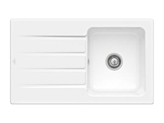 Vente Unique Evier 1 Bac 86 X 51 Cm VILLEROY ET BOCH Architectura 50 Blanc