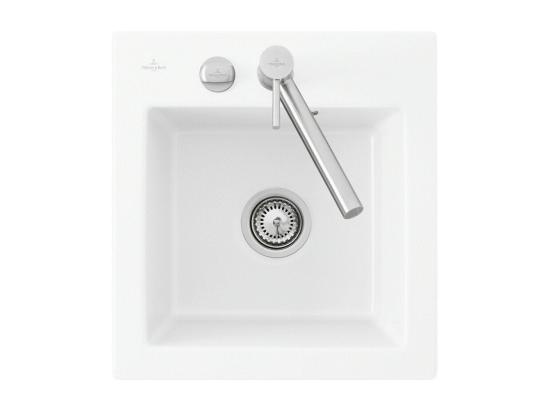 vente unique Evier 1 bac sans egouttoir VILLEROY ET BOCH Subway Pure XS 47 5 x 51 cm Blanc