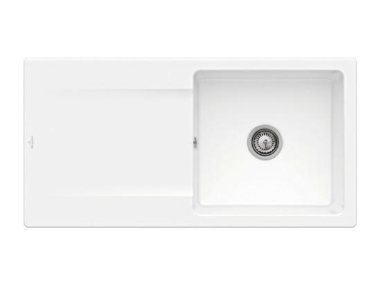 vente unique Evier 1 bac VILLEROY ET BOCH Siluet 60 Blanc CeramicPlus