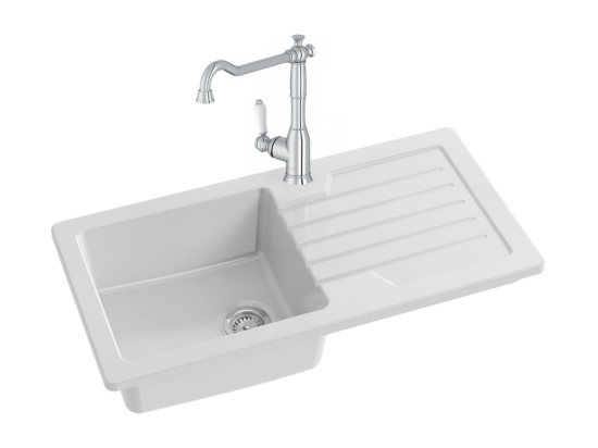vente unique Evier à encastrer 1 bac JACOB DELAFON Gaspard + robinet cuisine Louise
