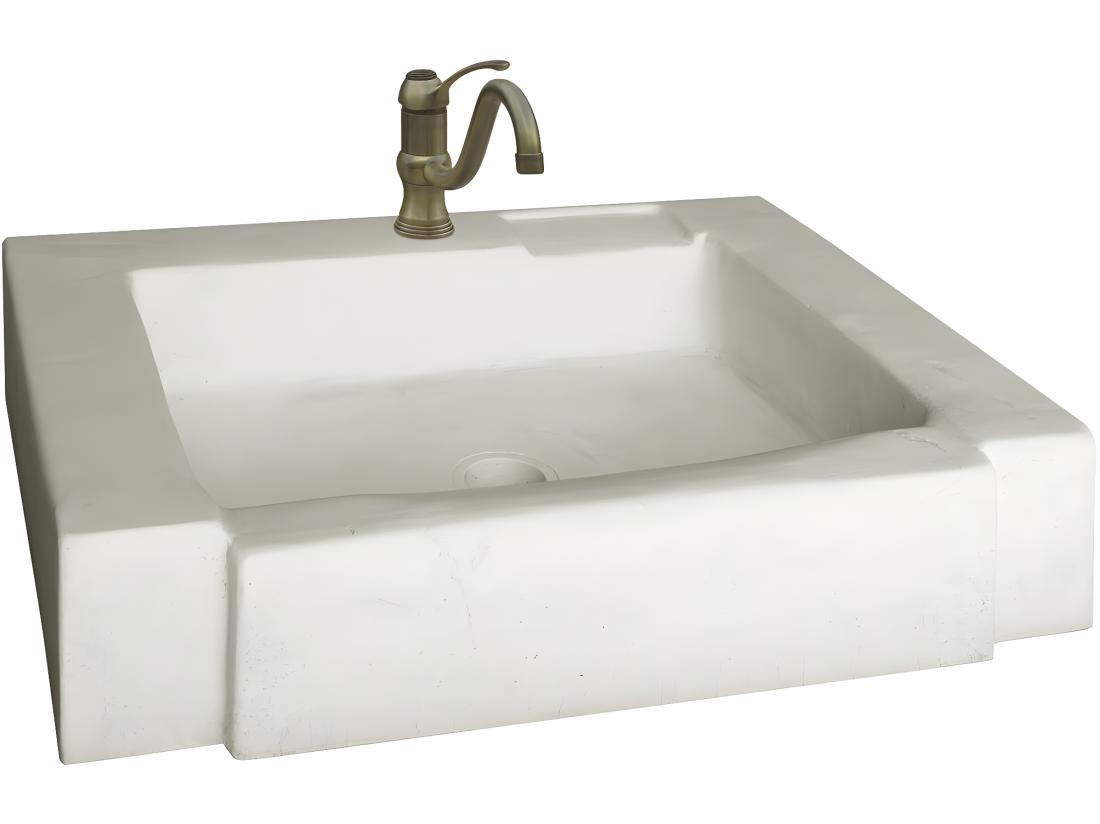 vente unique Evier "Modène" - pierre reconstituée - 74 x 57 x 15.5 cm