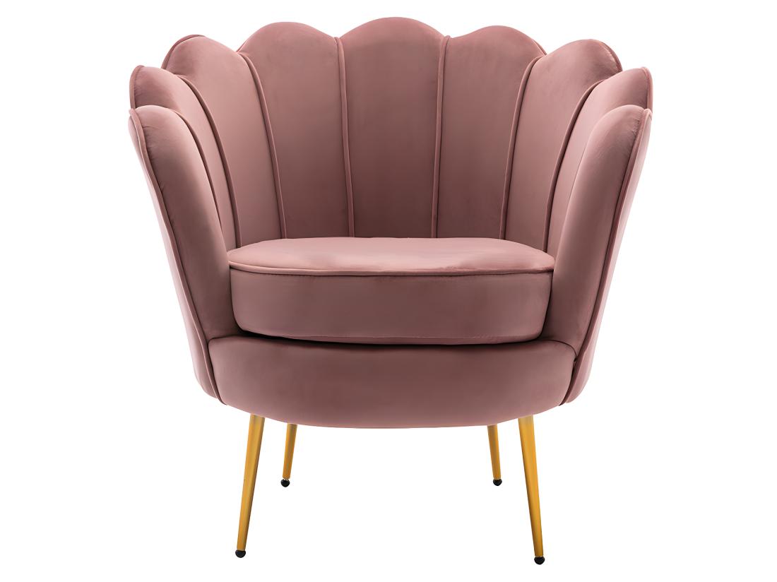 Vente Unique Fauteuil Coquillage En Velours Rose DANDELION De Pascal Morabito