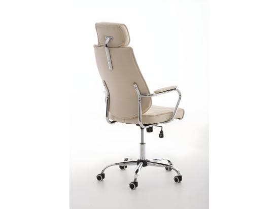Vente Unique Fauteuil De Bureau à Crème 59 X 57 X 128 Cm BUR10004