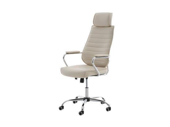 Vente Unique Fauteuil De Bureau à Crème 59 X 57 X 128 Cm BUR10004