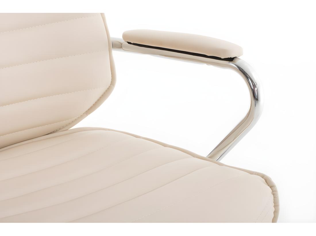 Vente Unique Fauteuil De Bureau à Crème 59 X 57 X 128 Cm BUR10004