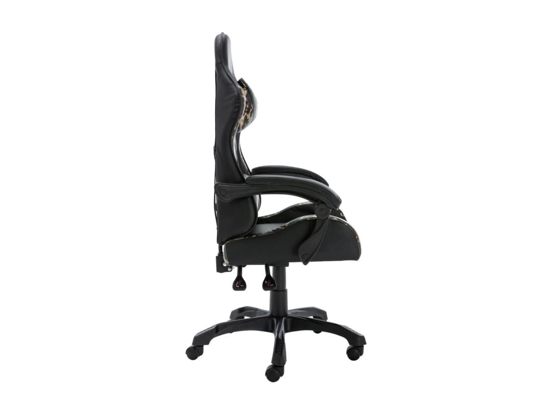 Vente Unique Fauteuil De Jeux Vidéo Noir Et Camouflage Similicuir