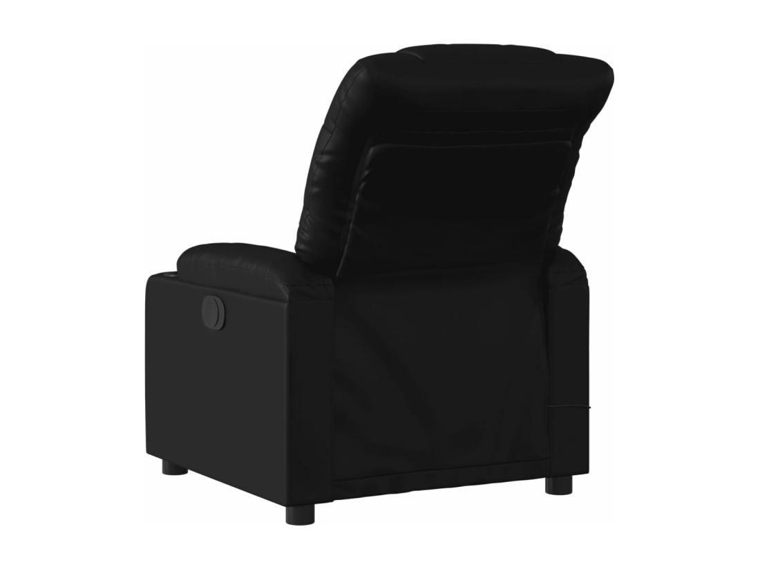 Vente Unique Fauteuil De Massage Inclinable Noir Similicuir