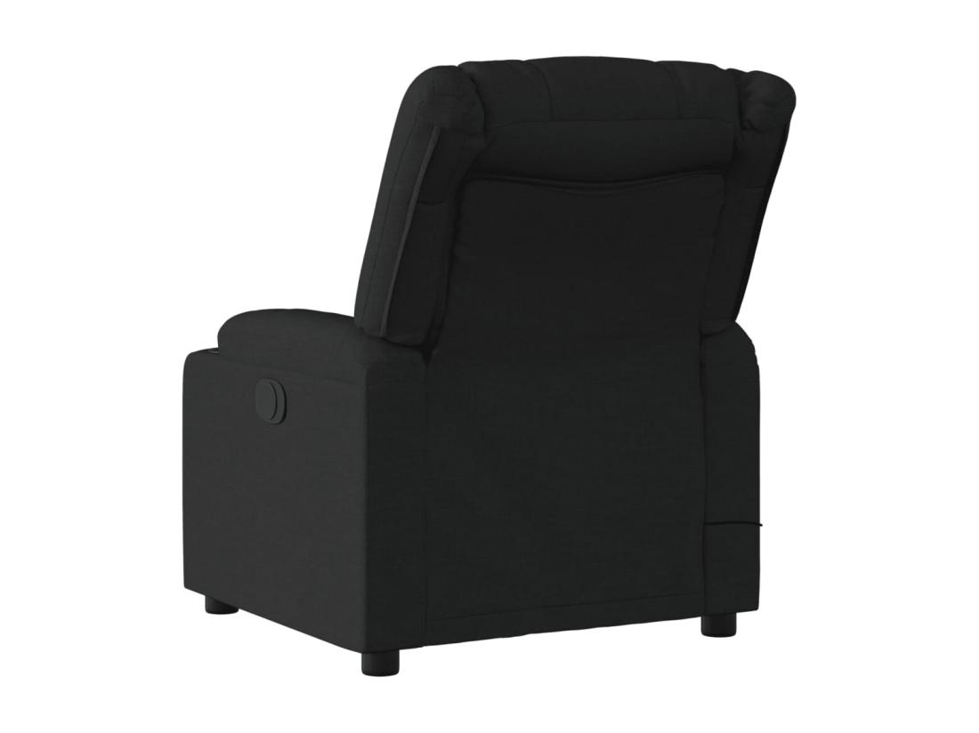 Vente Unique Fauteuil De Massage Inclinable Noir Tissu