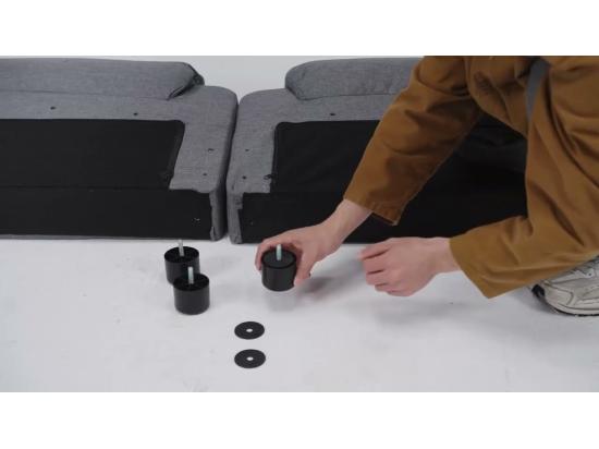 Vente Unique Fauteuil De Massage Inclinable Taupe Tissu