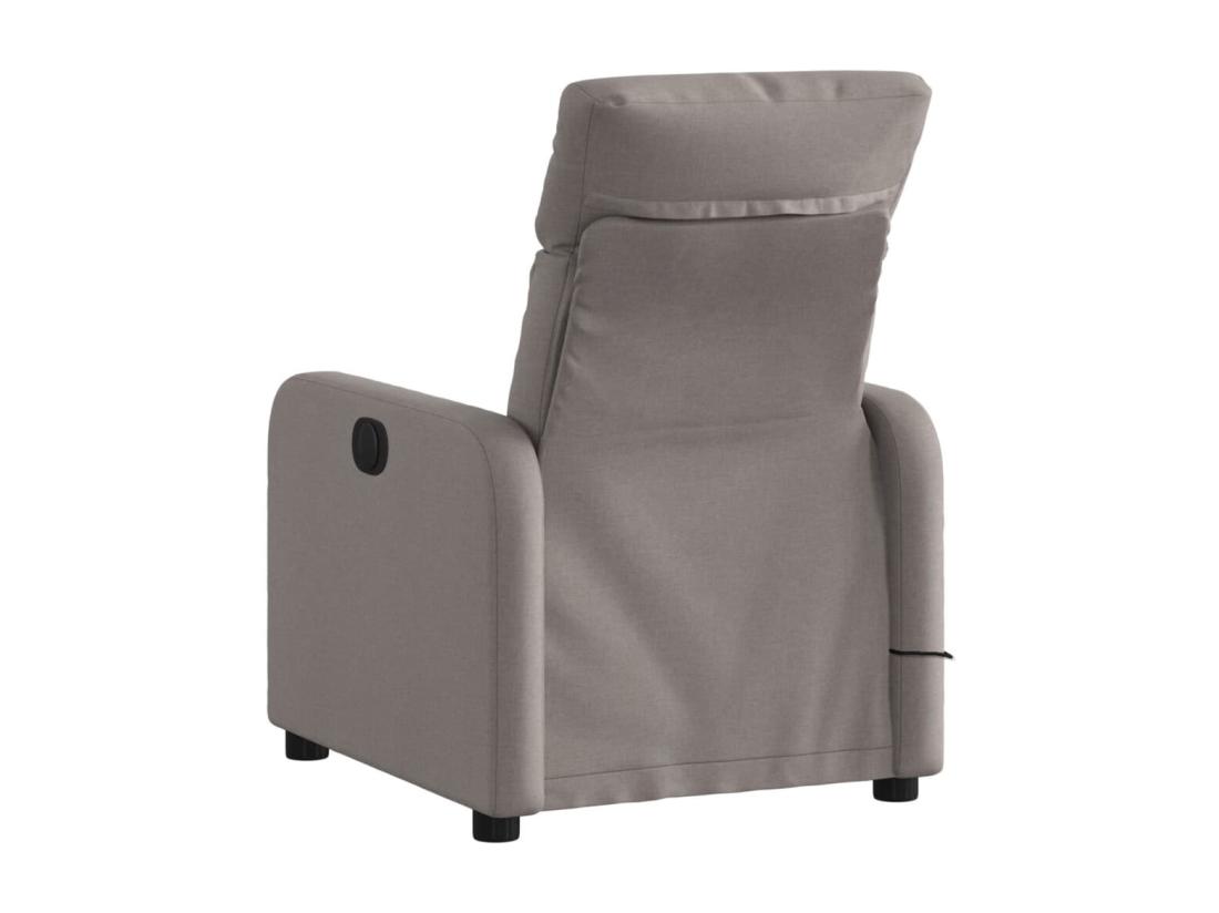 Vente Unique Fauteuil De Massage Inclinable Taupe Tissu