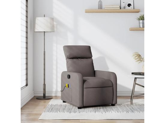 vente unique Fauteuil de massage inclinable Taupe Tissu