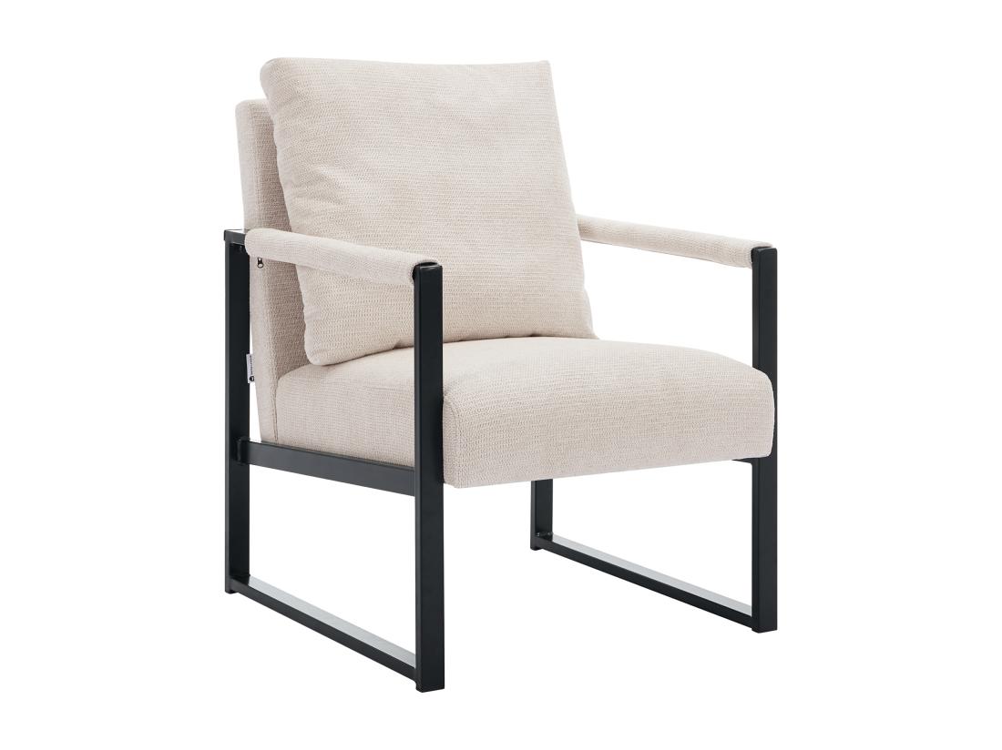 Vente Unique Fauteuil En Tissu Texturé Beige ISPORI