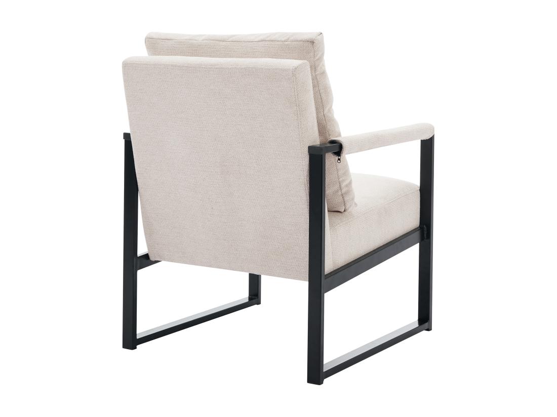 Vente Unique Fauteuil En Tissu Texturé Beige ISPORI