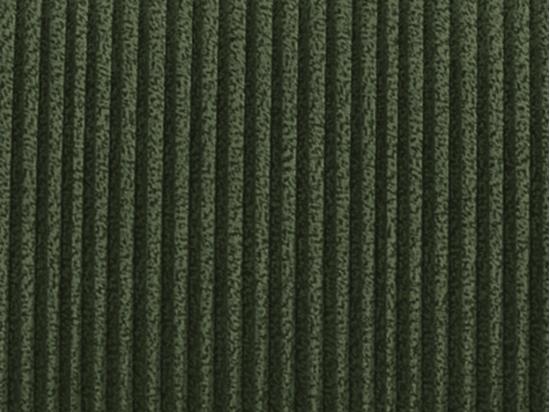 Vente Unique Fauteuil En Velours Côtelé Vert NOUMARA