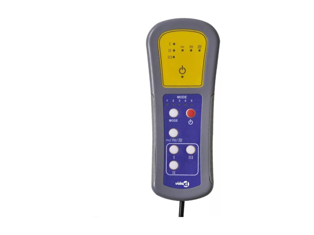 Vente Unique Fauteuil Inclinable Massant Avec Repose-pied Gris Similicuir