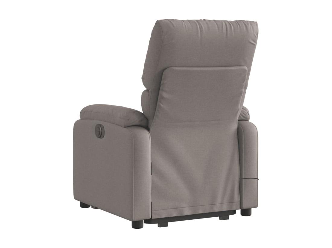 Vente Unique Fauteuil Inclinable Massant électrique Taupe Tissu
