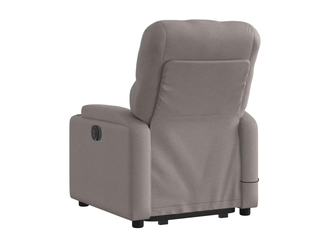Vente Unique Fauteuil Inclinable Massant électrique Taupe Tissu