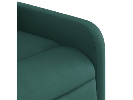 Vente Unique Fauteuil Inclinable Massant Vert Foncé Tissu