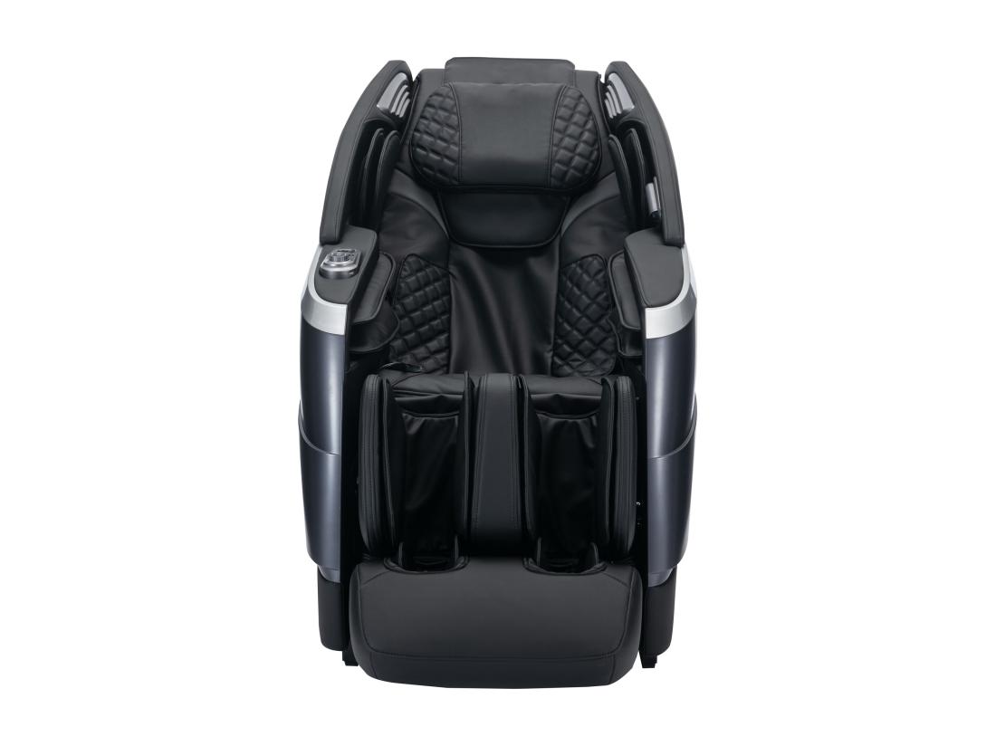 Vente Unique Fauteuil Massant En Simili - Commande Vocale - Système Zéro Gravité - Noir - ULAP