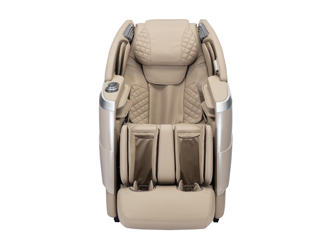 Vente Unique Fauteuil Massant En Simili - Commande Vocale - Système Zéro Gravité - Beige - ULAP