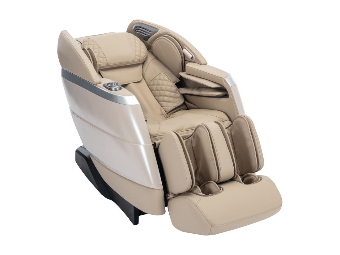 Vente Unique Fauteuil Massant En Simili - Commande Vocale - Système Zéro Gravité - Beige - ULAP