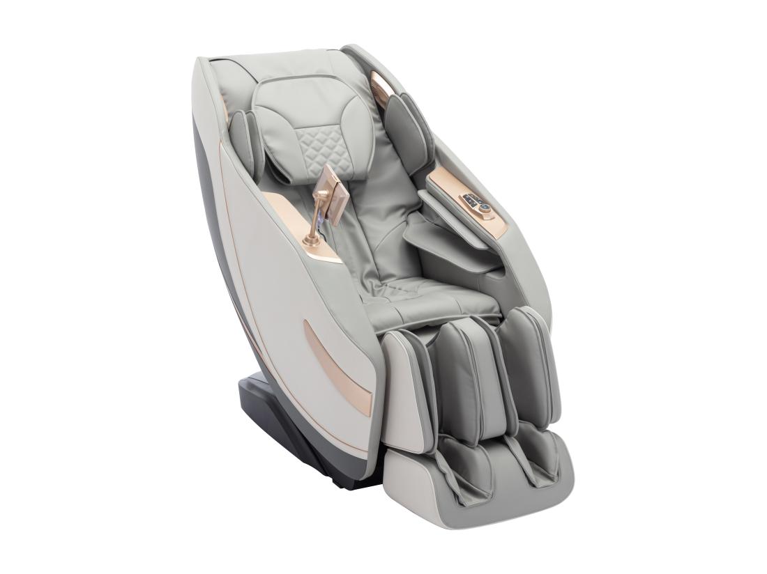 Vente Unique Fauteuil Massant En Simili - Système Zero Gravité - Gris - MOWATA