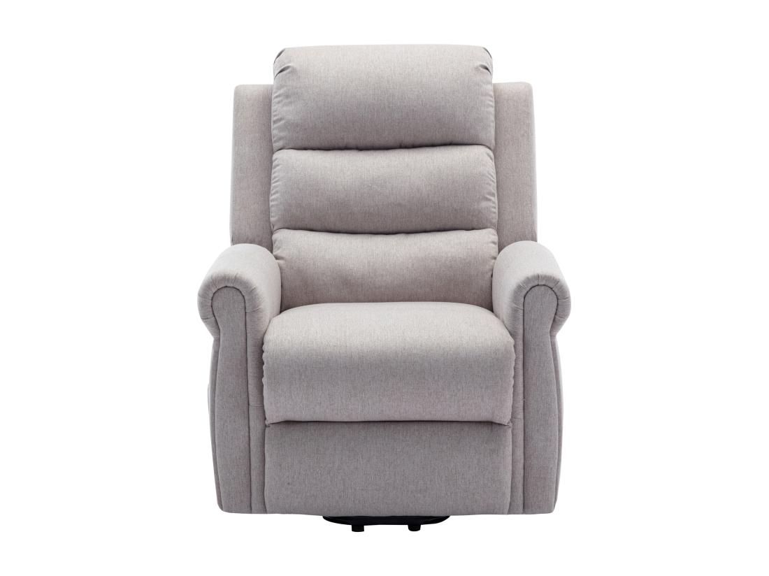 Vente Unique Fauteuil Massant En Tissu Avec Releveur électrique - Beige - LOVARI