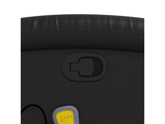 Vente Unique Fauteuil Massant Inclinable Noir Similicuir