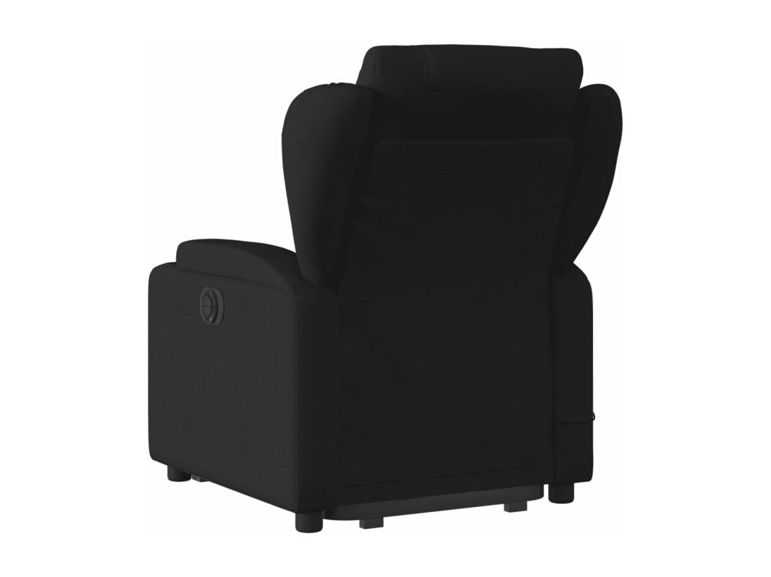 vente unique Fauteuil massant inclinable Noir Tissu
