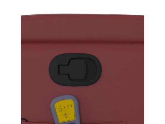 Vente Unique Fauteuil Massant Inclinable Rouge Bordeaux Similicuir