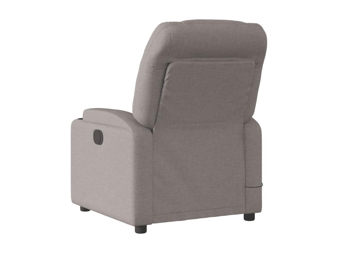 vente unique Fauteuil massant inclinable Taupe Tissu