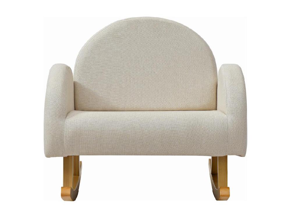 Vente Unique Fauteuil Pour Enfant à Bascule En Tissu Beige ESLIDA