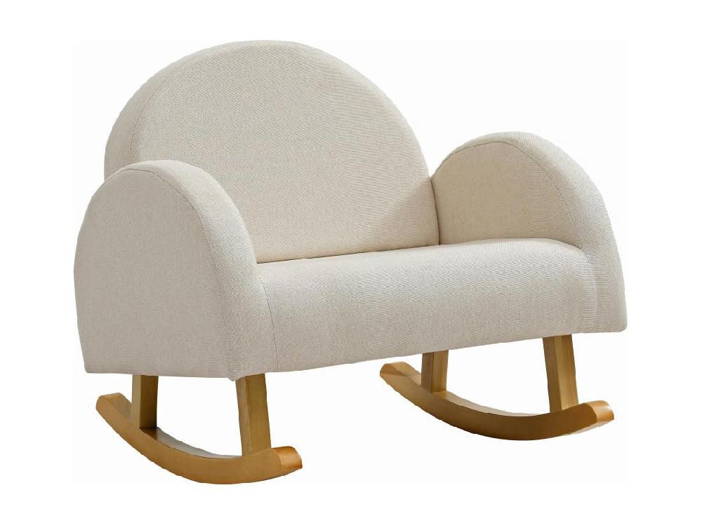 Vente Unique Fauteuil Pour Enfant à Bascule En Tissu Beige ESLIDA