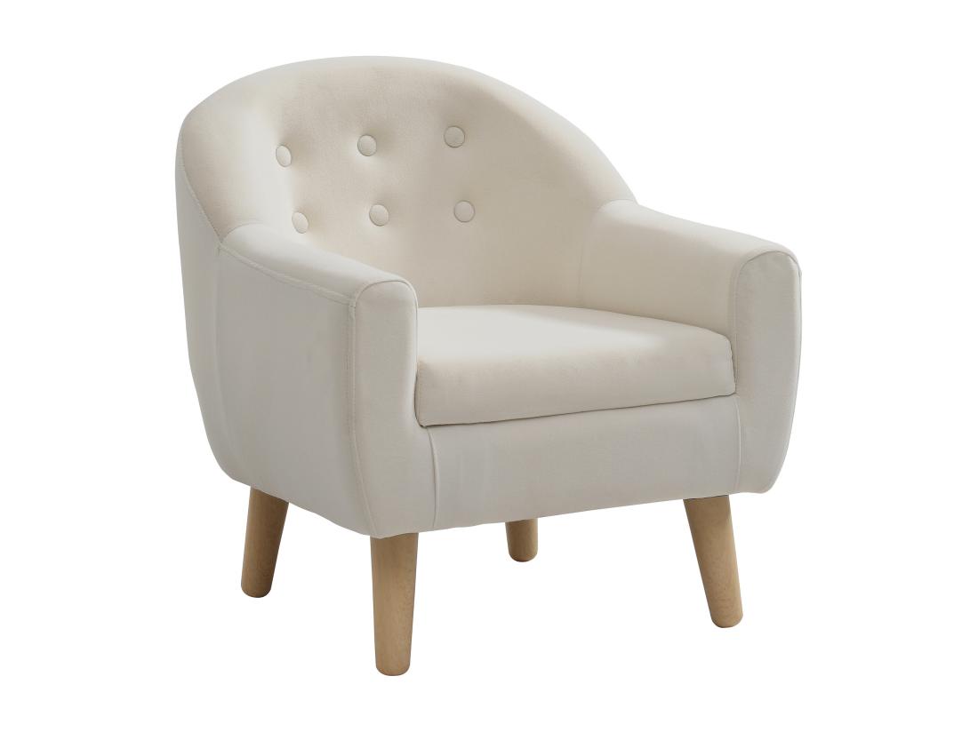 Vente Unique Fauteuil Pour Enfant En Velours Beige CASORLA