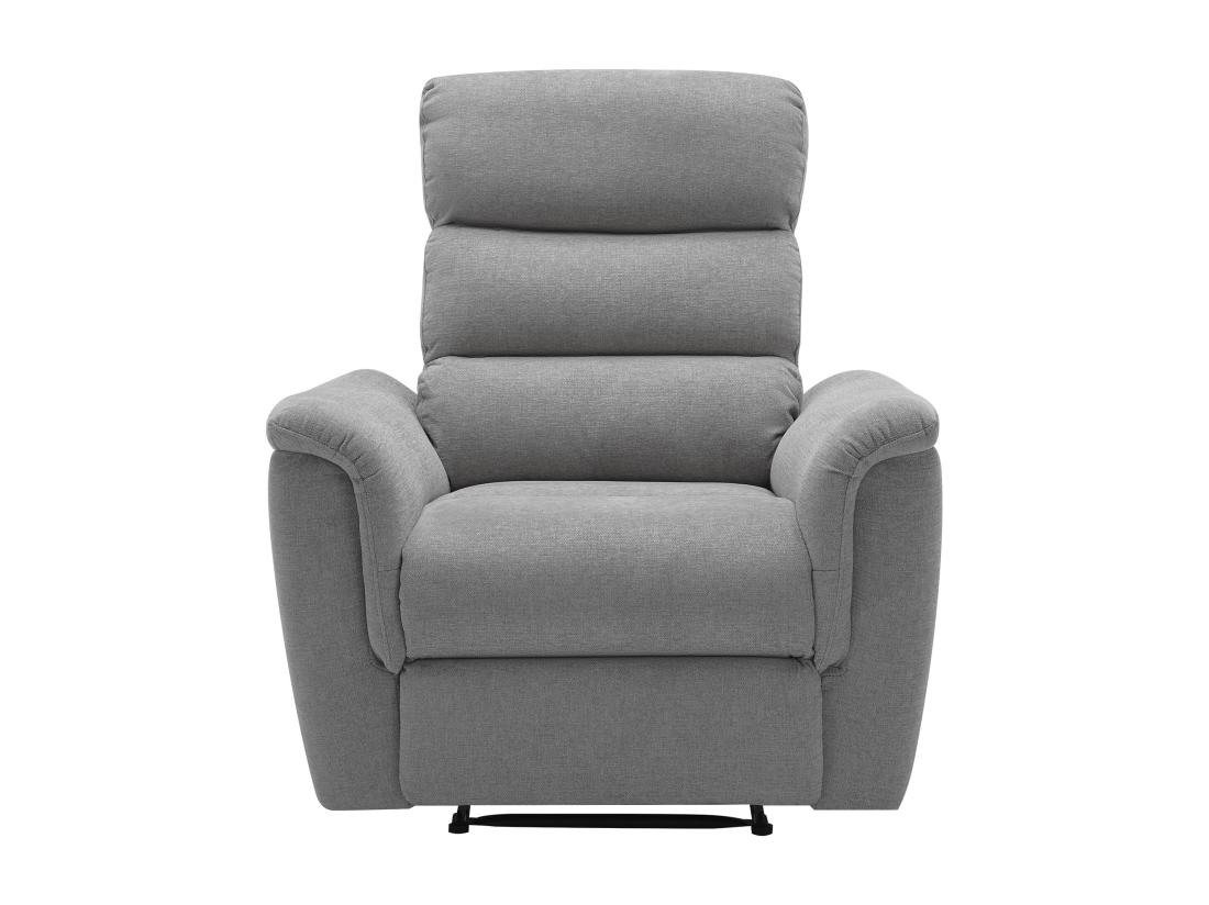 Vente Unique Fauteuil Relax électrique En Tissu Gris CARTASIA