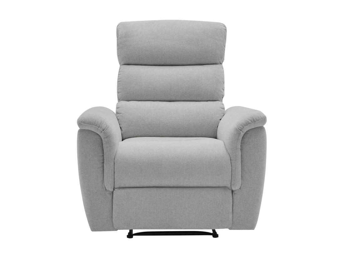 Vente Unique Fauteuil Relax électrique En Tissu Gris Clair CARTASIA